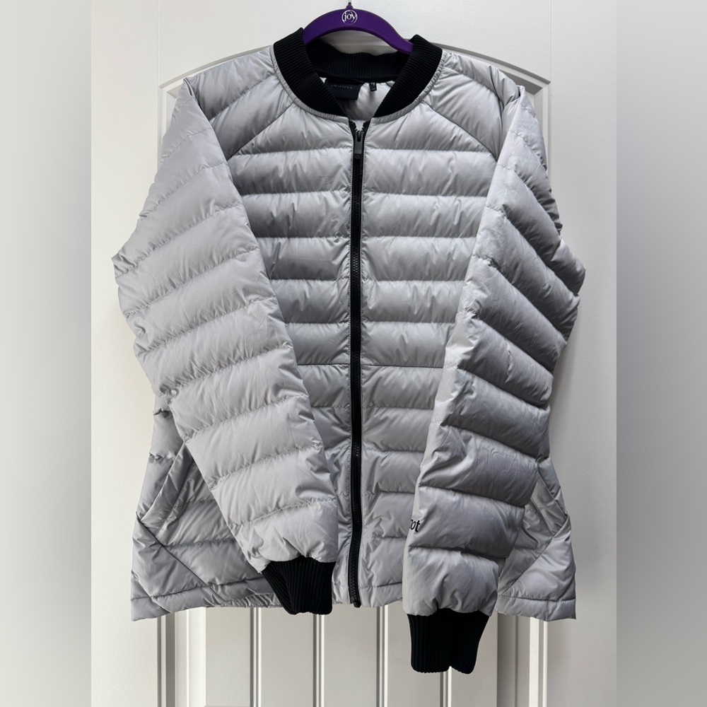 Women’s Marmot Ion Escape 700 Fill Goose Down Jacket Size Large Gray/Silver